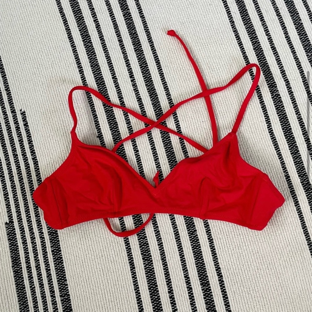 J.crew cross back French bikini top